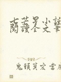 七芒星小说免费阅读全文笔趣阁