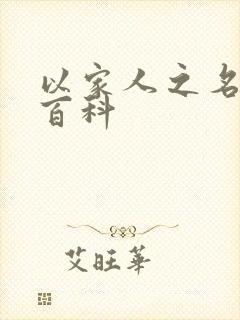 以家人之名百度百科