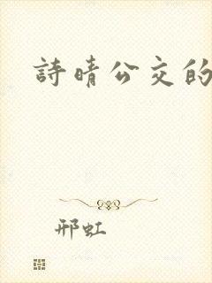 诗晴公交的小说