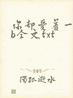 你却爱着一个sb全文txt