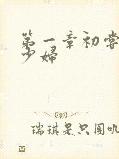 第一章初尝极品少妇