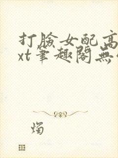 打脸女配高攀txt笔趣阁无弹窗
