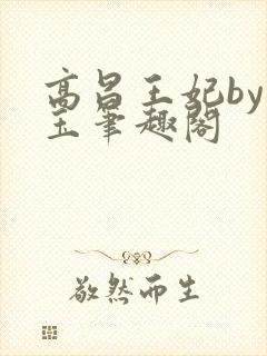 高昌王妃by黛玉笔趣阁