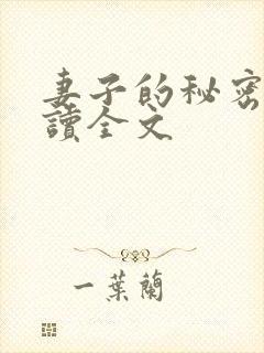 妻子的秘密免费读全文