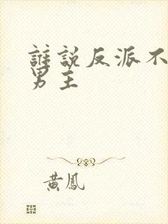 谁说反派不能当男主