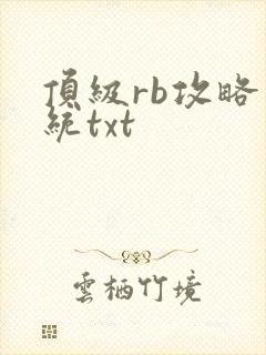 顶级rb攻略系统txt