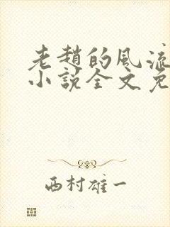 老赵的风流人生小说全文免费阅读