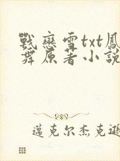 战恋雪txt凤舞原著小说