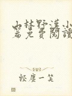 山林野汉小说全篇免费阅读