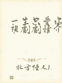 一生只爱你 电视剧剧情介绍