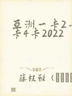 亚洲一卡2卡三卡4卡2022