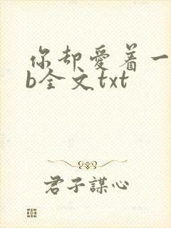 你却爱着一个sb全文txt