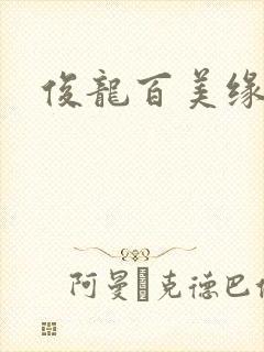 俊龙百美缘小说