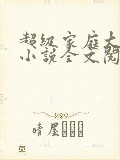 超级家庭大杂烩小说全文阅读