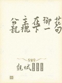 公主在御花园吃龙棍下一句