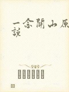 一念关山原著小说