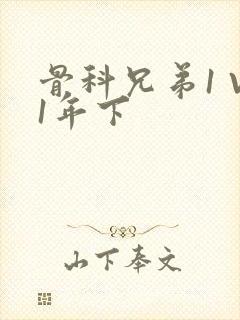 骨科兄弟1 V1年下