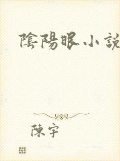 阴阳眼小说