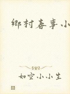 乡村春事小说