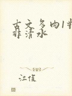 古文多肉1对n非清水