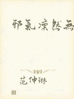 邪气凛然无弹窗