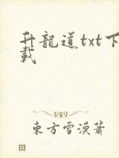 升龙道txt下载