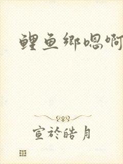 鲤鱼乡嗯啊
