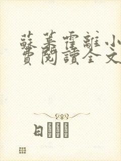 苏莱霍离小说免费阅读全文