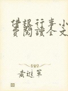 借根行事小说免费阅读全文在线阅笔趣无弹窗