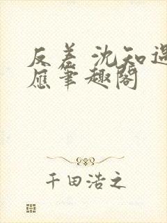 反差 沈知遇晏应笔趣阁