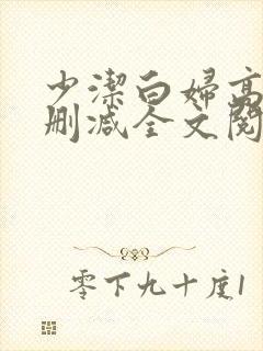 少洁白妇高义无删减全文阅读