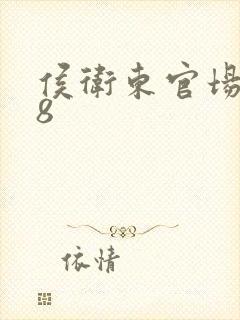 侯卫东官场笔记8