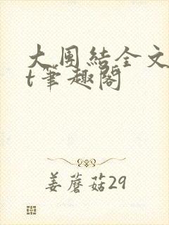 大团结全文txt笔趣阁