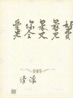 爱你是最好的时光全文免费阅读