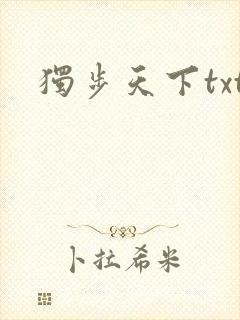 独步天下txt