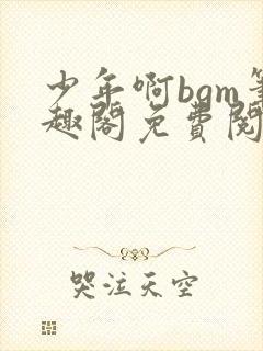 少年啊bgm笔趣阁免费阅读全文下载