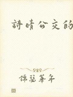 诗晴公交的小说