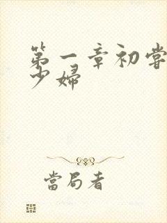 第一章初尝极品少妇