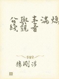 公与丰满熄4在线观看