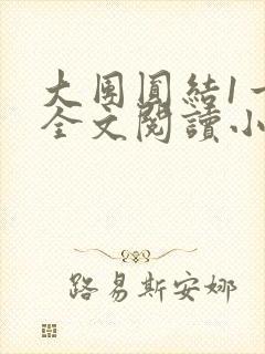 大团圆结1一6全文阅读小说于兜兜