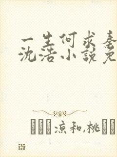 一生何求秦菲雪沈浩小说免费阅读全文笔趣阁