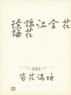 徐锦江金花瓶楷梅花