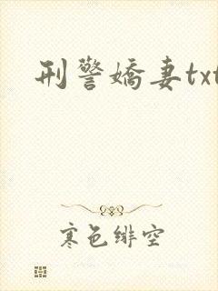刑警娇妻txt