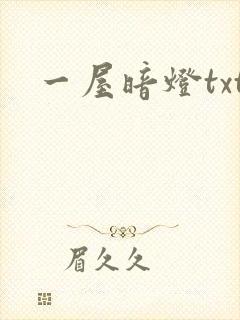 一屋暗灯txt