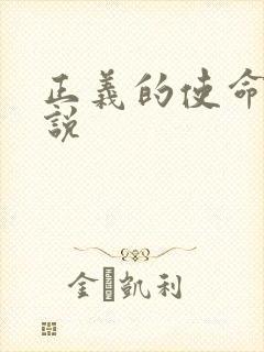 正义的使命 小说