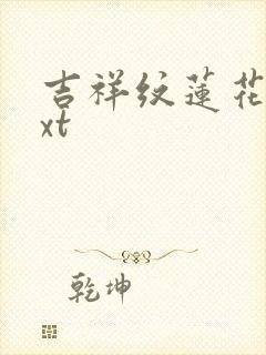 吉祥纹莲花楼txt