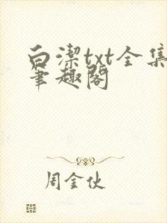 白洁txt全集笔趣阁