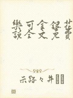 乐可金银花露小说全文免费