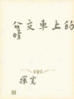 公交车上的诗请晴