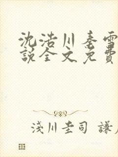 沈浩川秦雪菲小说全文免费笔趣阁